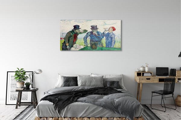 Tablouri pe sticlă întâlnire bărbați Art