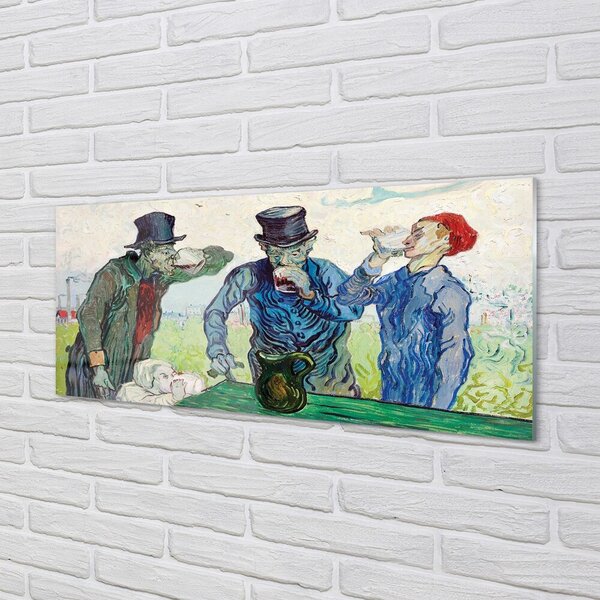 Tablouri pe sticlă întâlnire bărbați Art