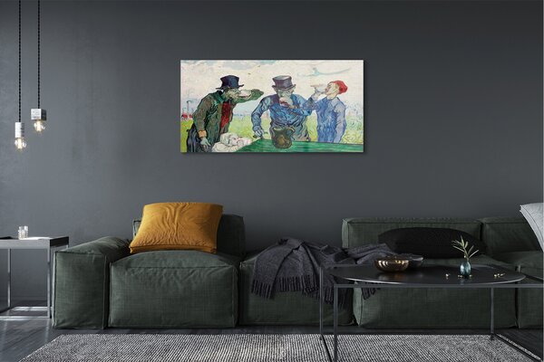 Tablouri pe sticlă întâlnire bărbați Art