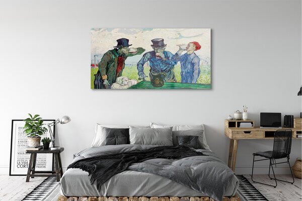 Tablouri pe sticlă întâlnire bărbați Art