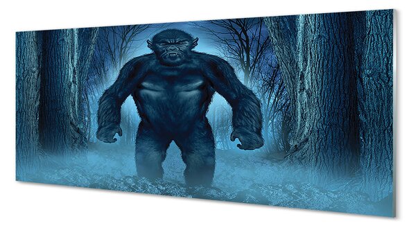 Panouri de sticlă Gorilla copaci de pădure