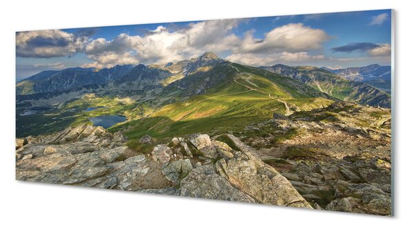 Tablouri pe sticlă lac de munte