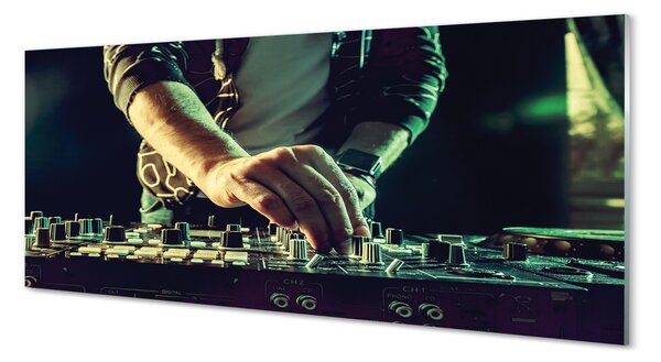 Tablouri pe sticlă Console DJ Casti