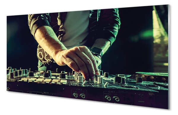 Tablouri pe sticlă Console DJ Casti