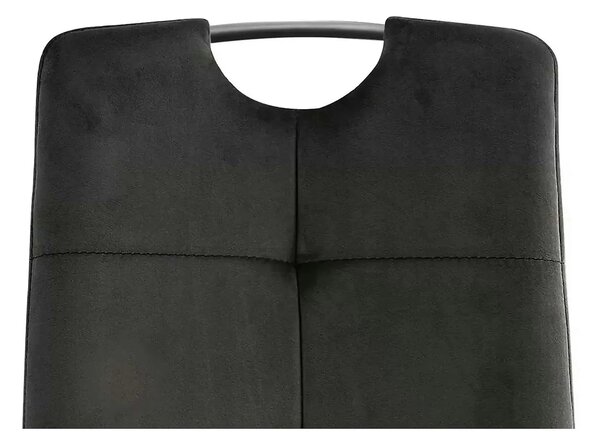 Scaun AXO, negru, stofa catifelata/metal, 43x47x101 cm