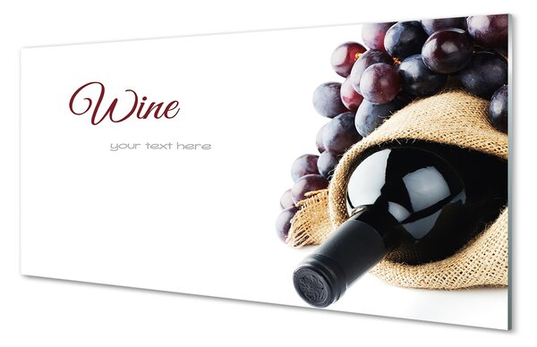 Tablouri pe sticlă struguri de vin
