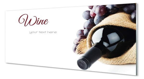 Tablouri pe sticlă struguri de vin