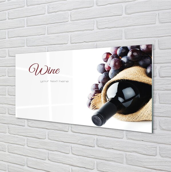 Tablouri pe sticlă struguri de vin