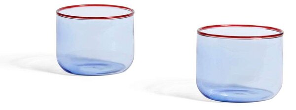 HAY - Tint Glass Set of 2 Light Blue/RedHAY