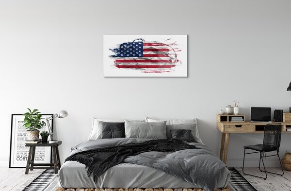 Tablouri pe sticlă Statele Unite ale Americii flag