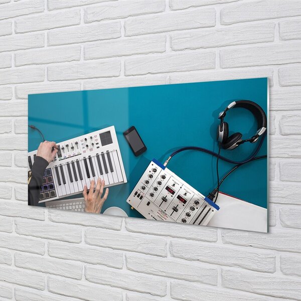 Tablouri pe sticlă Console DJ Casti