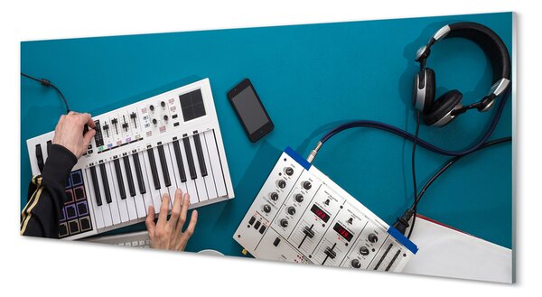 Panouri de sticlă Console DJ Casti