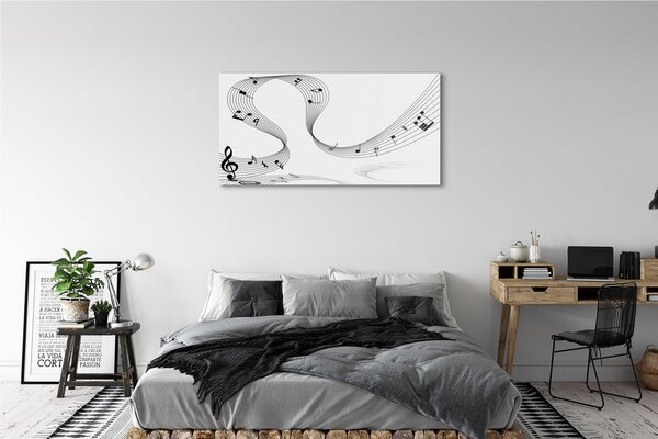 Tablouri pe sticlă clef treble