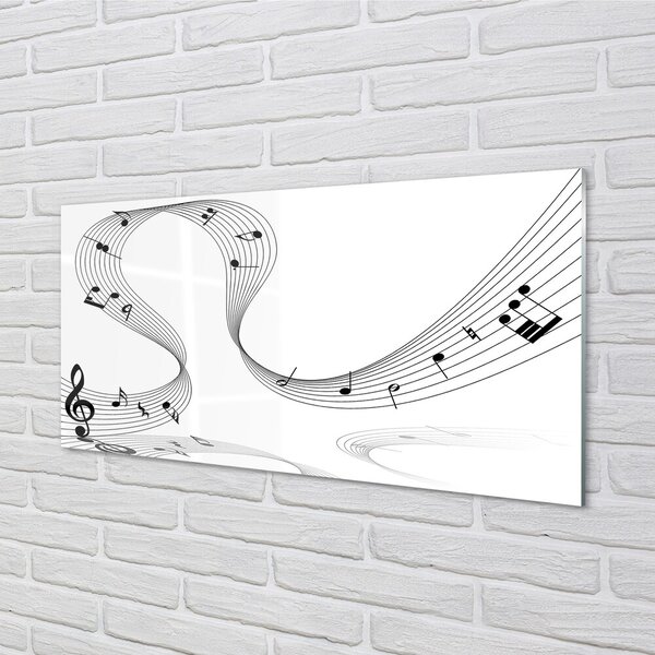 Tablouri pe sticlă clef treble