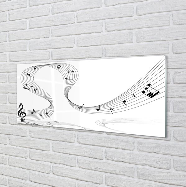 Tablouri pe sticlă clef treble