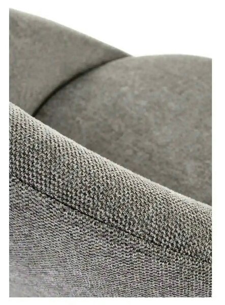 Scaun bar H118, gri/negru, stofa clasica/otel, 53x57x90 cm