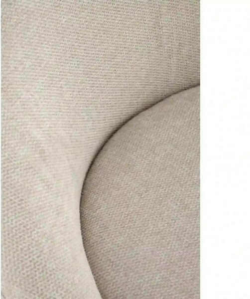 Scaun bar H118, bej deschis/negru, stofa clasica/otel, 53x57x90 cm