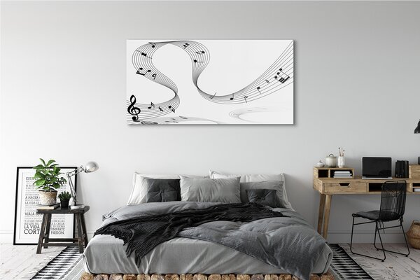 Tablouri pe sticlă clef treble