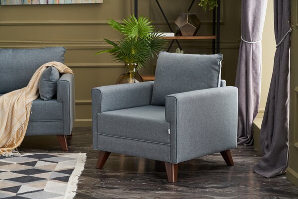 Atelier Del Sofa, Fotoliu Yasin albastru 82/81/85 cm