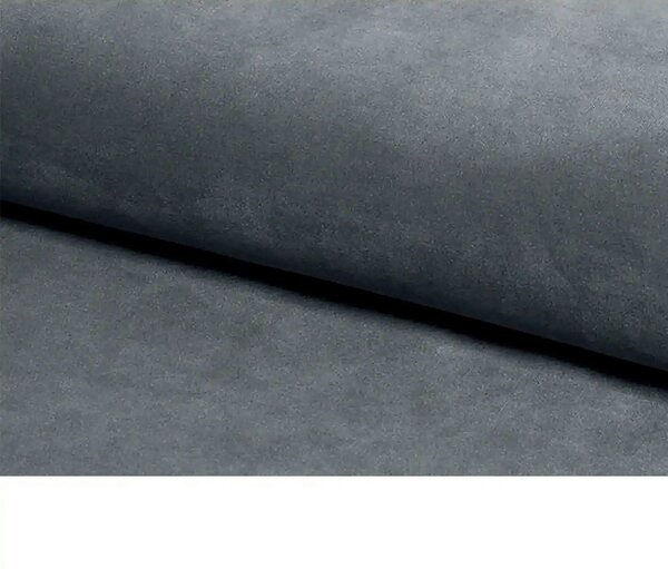 Scaun COBE, stofa catifelata gri/negru, 49x43x85 cm