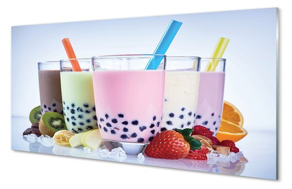 Panouri de sticlă lapte shake-uri cu fructe