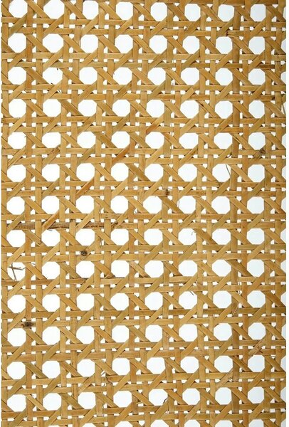 Scaun K502, stejar, ratan natural/lemn, 45x50x89 cm