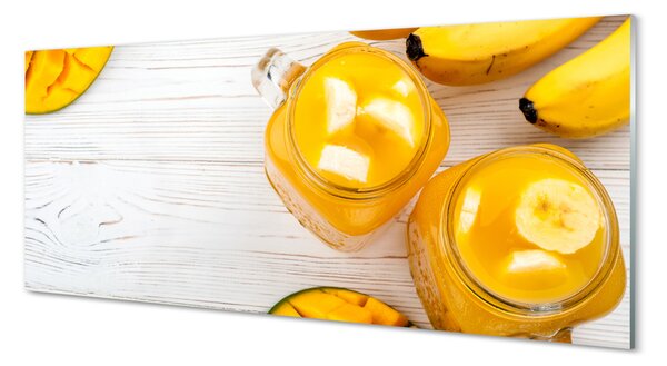 Tablouri pe sticlă Mango banane periuță