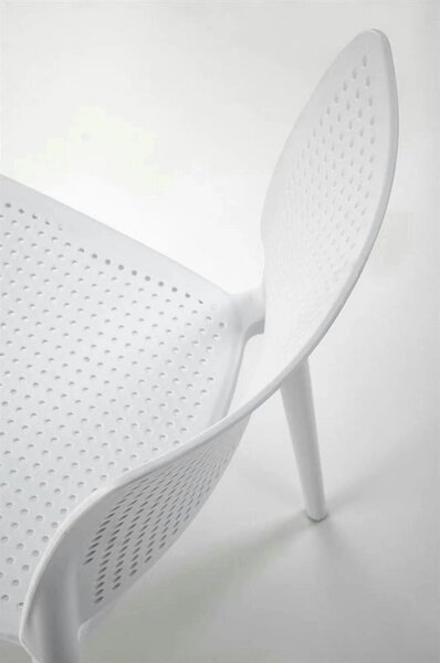 Scaun K514, alb, polipropilena, 42x55x79 cm