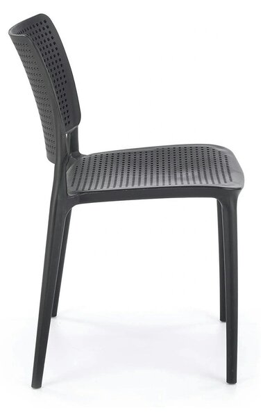 Scaun K514, negru, polipropilena, 42x55x79 cm