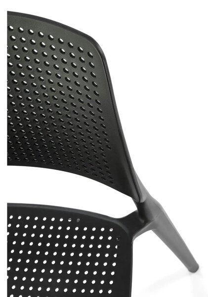Scaun K514, negru, polipropilena, 42x55x79 cm