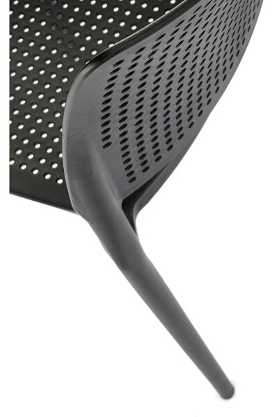 Scaun K514, negru, polipropilena, 42x55x79 cm