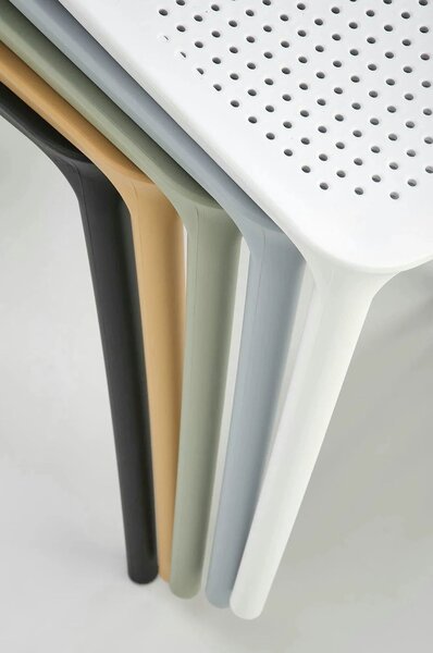 Scaun K514, negru, polipropilena, 42x55x79 cm