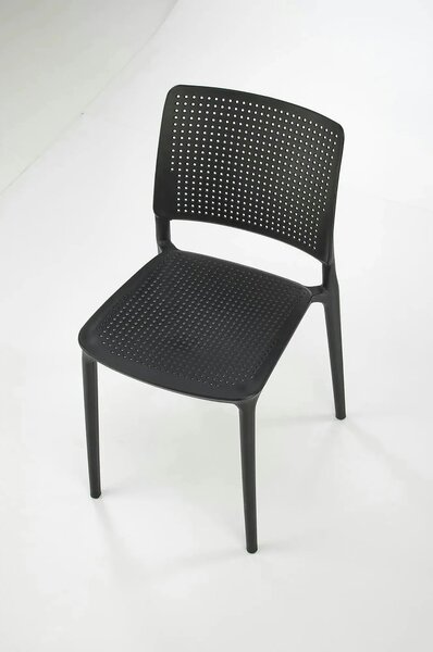 Scaun K514, negru, polipropilena, 42x55x79 cm