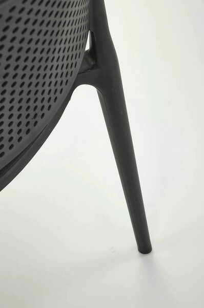 Scaun K514, negru, polipropilena, 42x55x79 cm