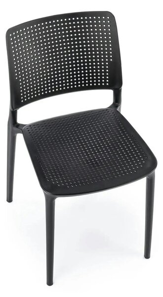 Scaun K514, negru, polipropilena, 42x55x79 cm