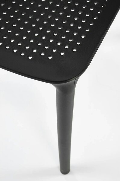 Scaun K514, negru, polipropilena, 42x55x79 cm