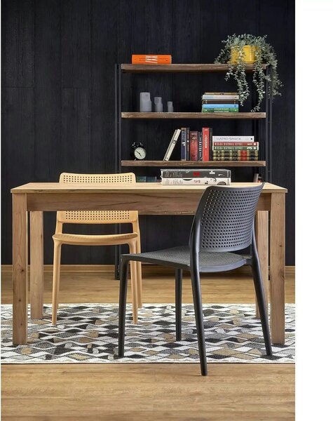 Scaun K514, negru, polipropilena, 42x55x79 cm