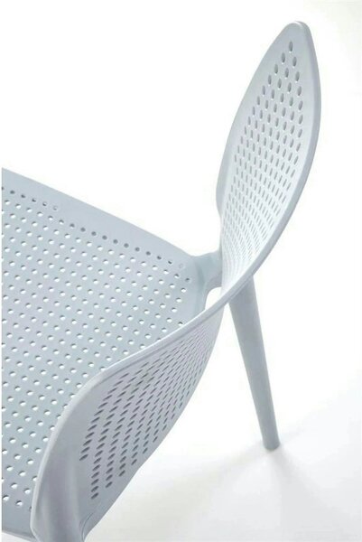 Scaun K514, albastru deschis, polipropilena, 42x55x79 cm