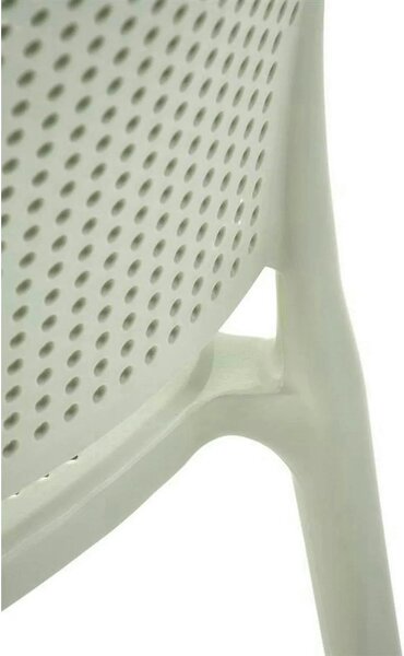 Scaun K514, verde menta, polipropilena, 42x55x79 cm