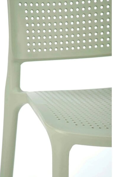 Scaun K514, verde menta, polipropilena, 42x55x79 cm