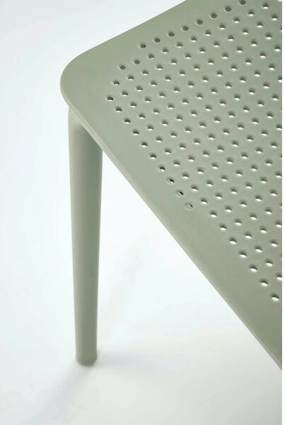 Scaun K514, verde menta, polipropilena, 42x55x79 cm