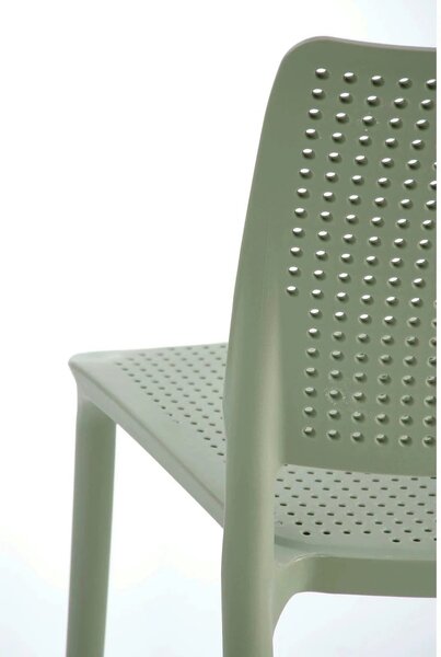 Scaun K514, verde menta, polipropilena, 42x55x79 cm