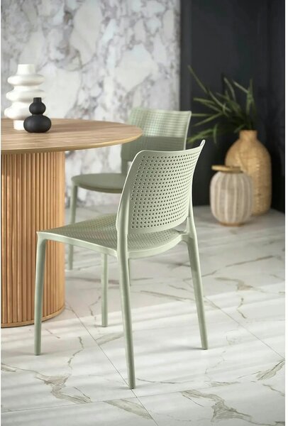Scaun K514, verde menta, polipropilena, 42x55x79 cm