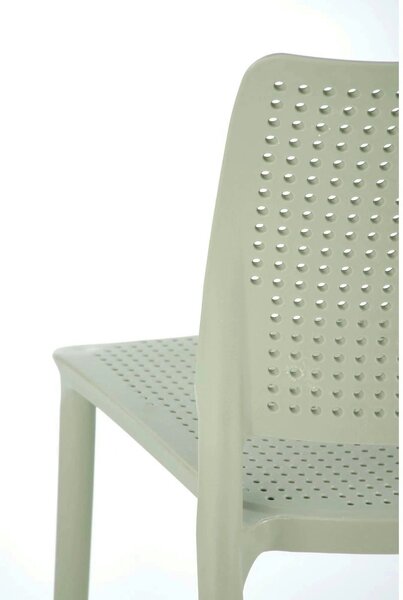 Scaun K514, verde menta, polipropilena, 42x55x79 cm
