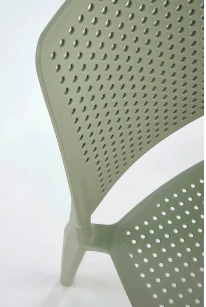 Scaun K514, verde menta, polipropilena, 42x55x79 cm