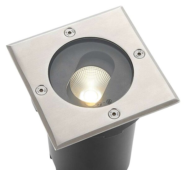 Lucande - Doris LED Square Spoturi Incastrabile Exterior Steel