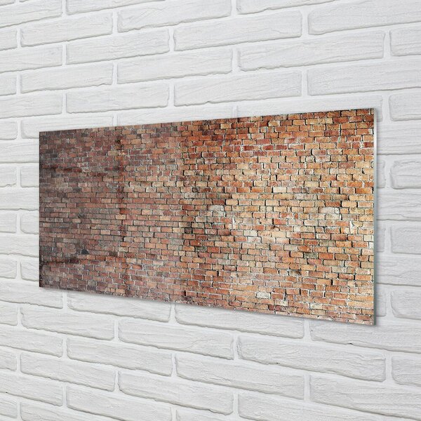 Tablouri pe sticlă Brick perete perete