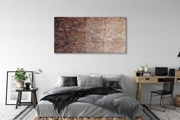 Tablouri pe sticlă Brick perete perete