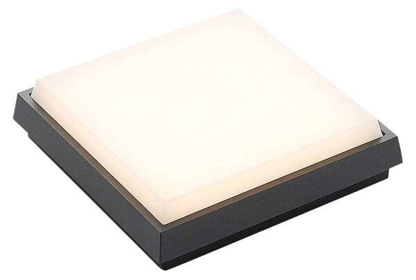 Lucande - Amra LED Square Plafonieră de Exterior 17,5 Dark Grey