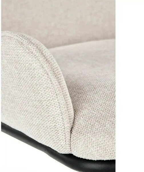 Scaun K481, alb/negru, stofa clasica/metal, 54x60x83 cm